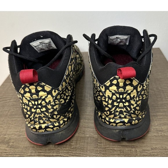 Nike Free Trainer 7.0 Unleashed Speed Gold Cheetah Print Men's 10- 599087-006 - Picture 4 of 8